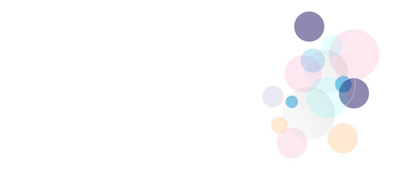 Abstract colorful curve circle background for presentation and web banner template.