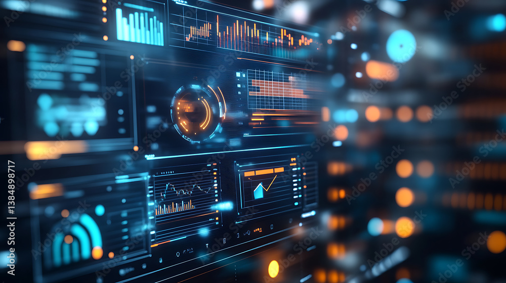 Poster an ai driven predictive analytics platform analyzing sales data and providing insights to improve bu
