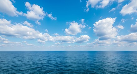 Obraz premium Azure Embrace: Midday Calm AI Generated