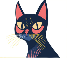 cat vector art