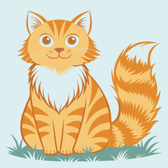 Charming cat adobe illustration 