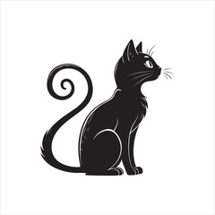 Cat Silhouette Elegance