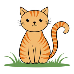 vector illustration of a feline