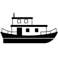 Obraz premium vector illustration of a ship