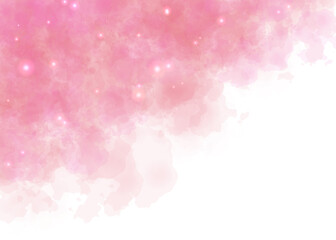 Magical red smoke effect glittering with stars with glowing particles vapor and brilliant stardust	