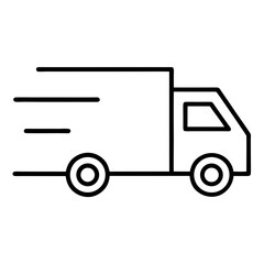 vector illustration of a delivery truck