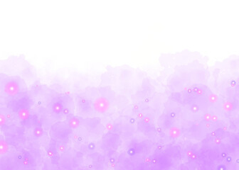 Magical purple smoke effect glittering with stars with glowing particles vapor and brilliant stardust	