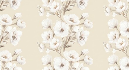 Blush Blossom Repeat AI Generated