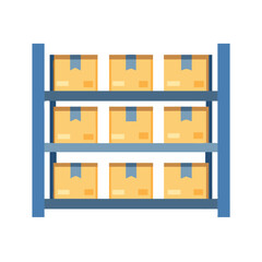  Modern Stock Shelves Icon for Retail Spaces