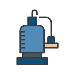 Obraz premium Essential Submersible Pump Icon for Water Solutions