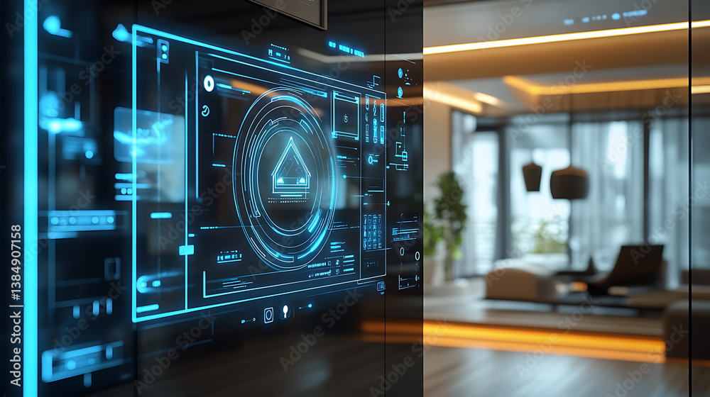 Poster an ai driven smart home security system detecting intruders and notifying homeowners in real time, s