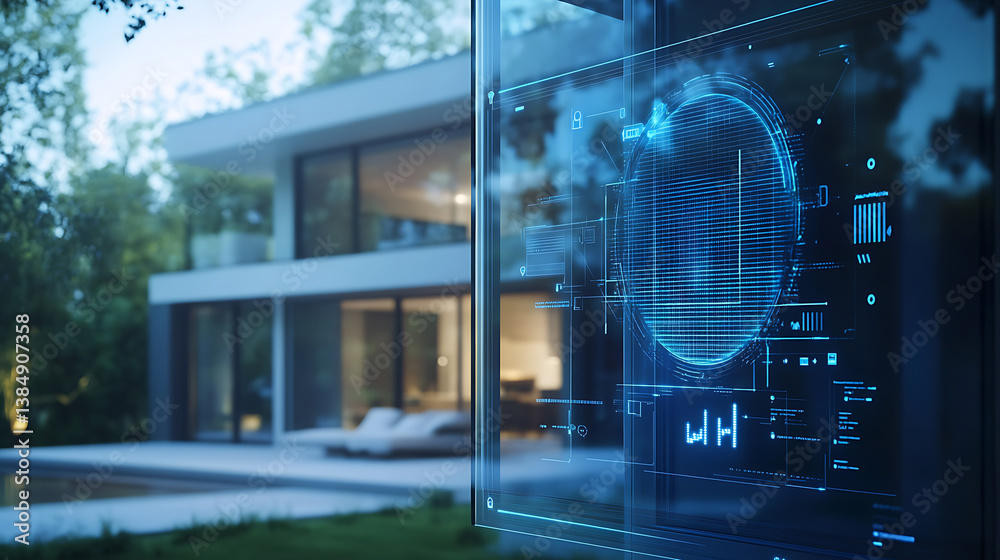 Poster an ai driven smart home security system detecting intruders and notifying homeowners in real time, s