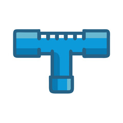 Fototapeta premium Essential Tee Joint Tool Icon for Plumbing