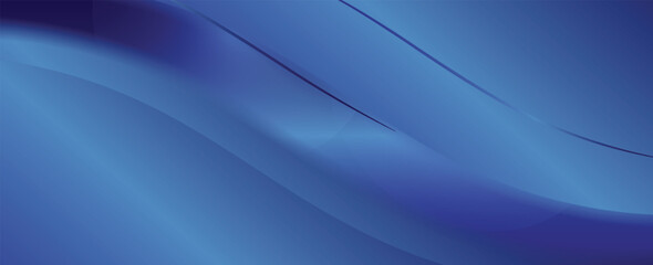 Vector blue line background curve element with black space for text and message design, overlapping layers