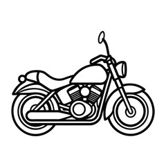 Obraz premium vector illustration of a motorcycle