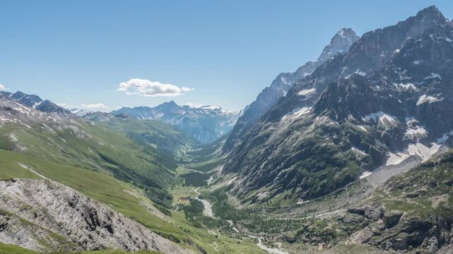 Timelapse Grand col Ferret - Mont Blanc