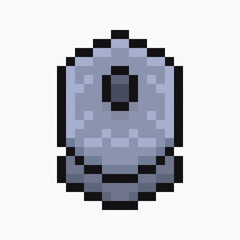 computer mouse pixel art icon vector illustration.