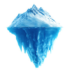 Obraz premium Iceberg on Transparent Background 