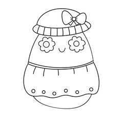 groovy easter clipart, seasonal, springs, transparent, download, cute easter, outline, eggs, festival, cute, decoration, 