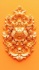 Golden Baroque Relief Decoration