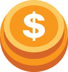 coins vector illustration design