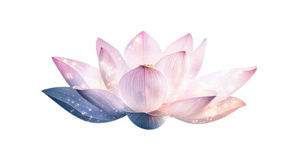 Fototapeta premium Ethereal Lotus Flower Floating on Calm Water Surface