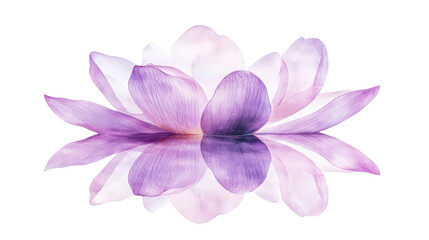 Ethereal Lotus Flower Blooming in Serene Pond
