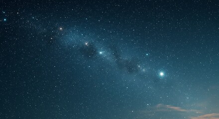 Fototapeta premium Celestial River at Dusk AI Generated