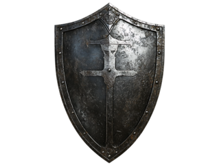 medieval shield dark ages knight shield on Transparent Background 