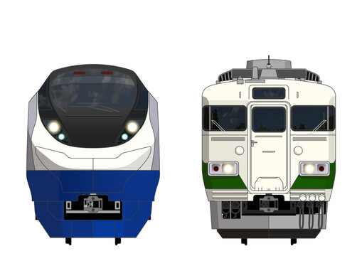 福島の列車No.6_E657系 / 455系_Japanese Railroad Cars in "Fukushima"
