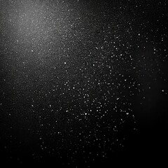 Obraz premium Black grainy background, noise texture monochromatic abstract banner, poster header cover flyer wallpaper backdrop design.