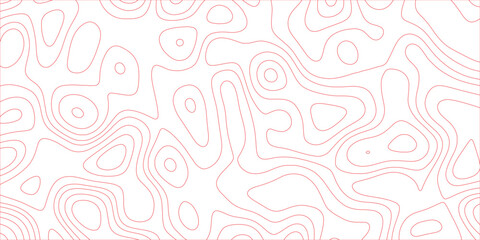 Obraz premium Abstract elevation line pattern forming a wavy and seamless terrain effect