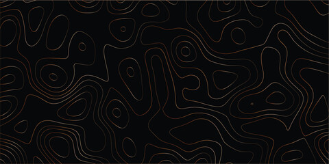 Artful abstract contour map design with smooth lines and creative layout

