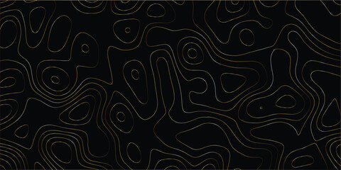 Artful abstract contour map design with smooth lines and creative layout

