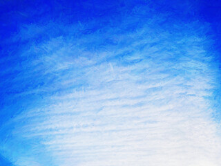 White clouds on blue sky illustration backdrop