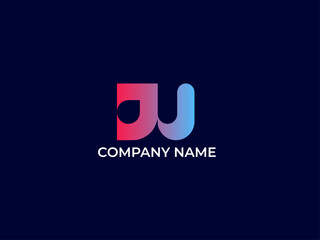 typography icon logo design W