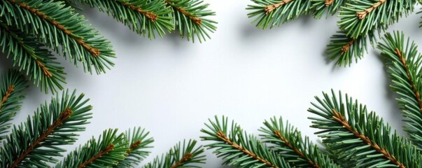 Freshly cut pine Christmas tree branches with needles,  christmas,  branches, pine