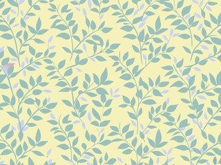 Fototapeta premium Seamless background with leaves, seamless pattern with leaves, seamless floral pattern