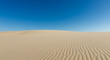 Naklejka premium Azure Embrace: Desert's Whisper AI Generated