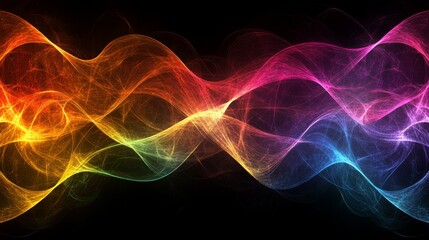 Fototapeta premium Lively, abstract, multicolored swirls for inspiring creative designs