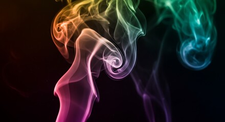 Rainbow Smoke Dance AI Generated