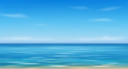 Obraz premium Azure Horizons, Whispers of the Tide AI Generated