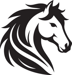 Horse head logo vector