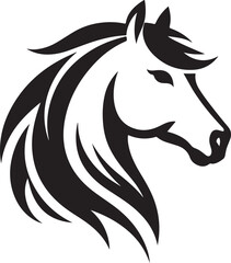 Obraz premium Horse head logo vector