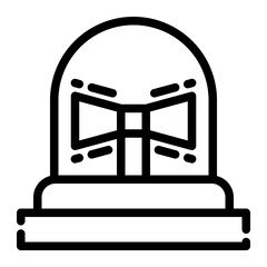 Siren Icon in Outline Style. Line Art