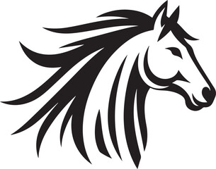 Horse head logo vector