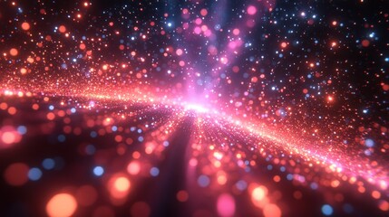 Naklejka premium Celestial Sparkles: A Dazzling Display of Cosmic Dust and Light