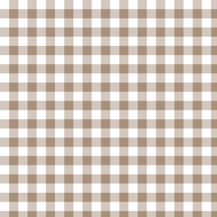 Seamless white and black gingham plaid pattern for fabric and textile design
