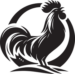 Rooster logo vector
