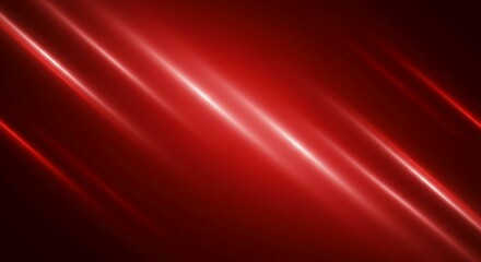 Fototapeta premium Red light waves on a dark backdrop create a textured abstract design